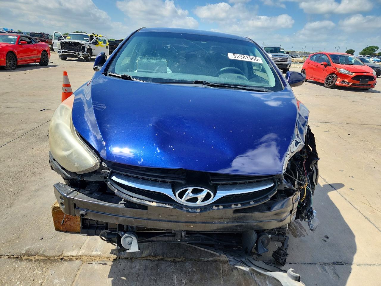 2013 Hyundai Elantra Gls Blue vin: 5NPDH4AE2DH426633