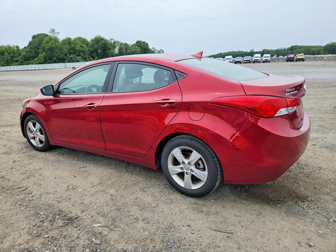 2013 Hyundai Elantra Gls Red vin: 5NPDH4AE2DH431797