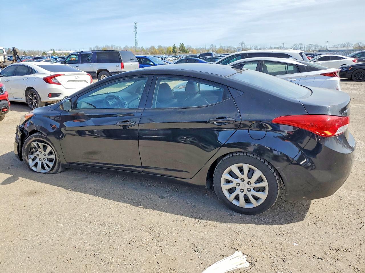2013 Hyundai Elantra Gls Черный vin: 5NPDH4AE2DH435431