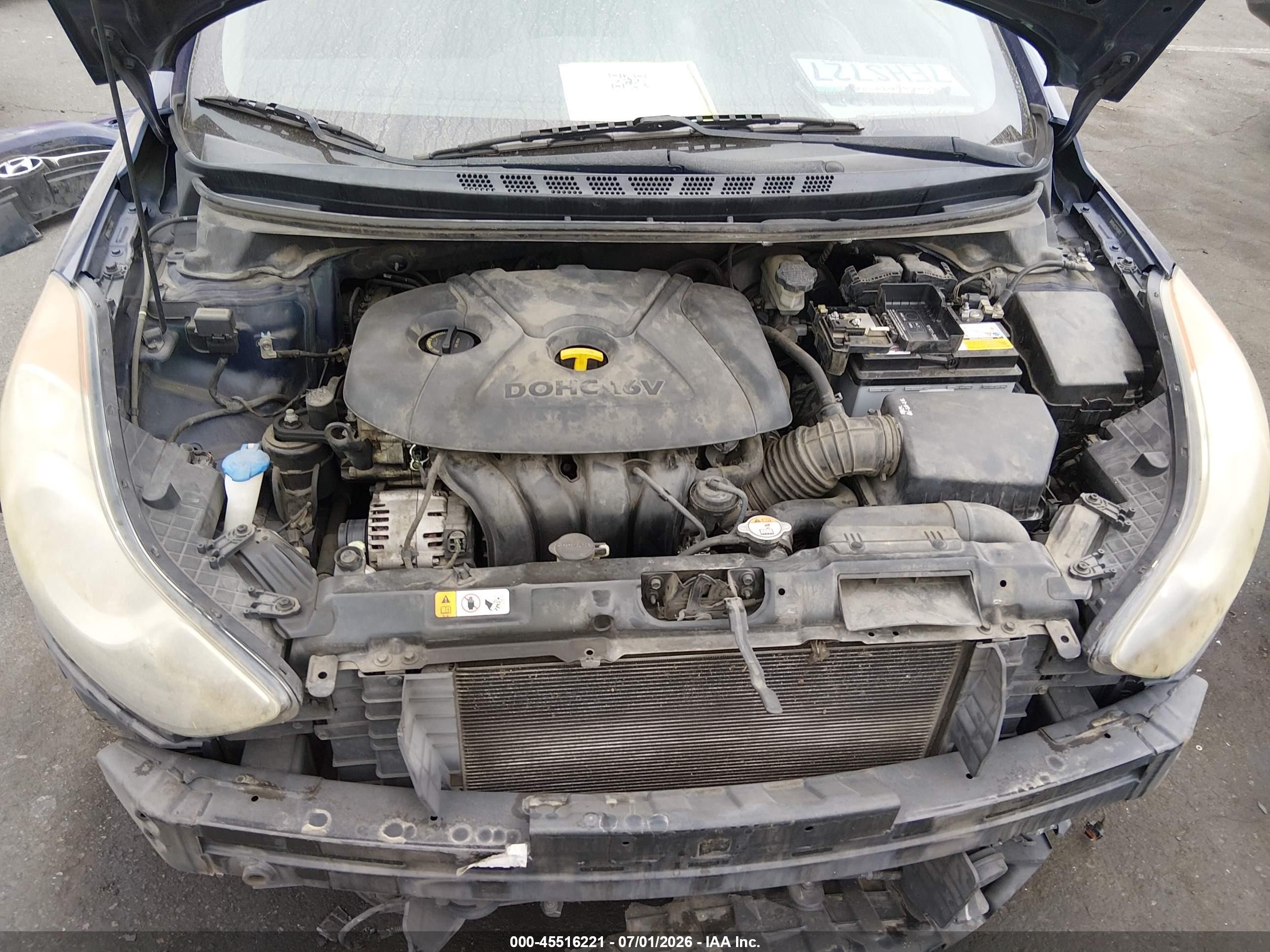 2013 Hyundai Elantra Limited Синий vin: 5NPDH4AE2DH436451