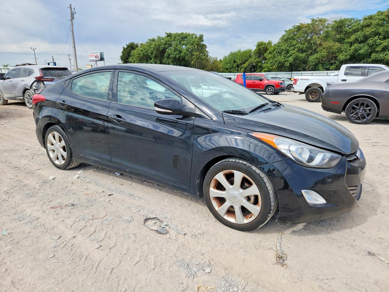 2013 Hyundai Elantra Limited Серый vin: 5NPDH4AE2DH438653