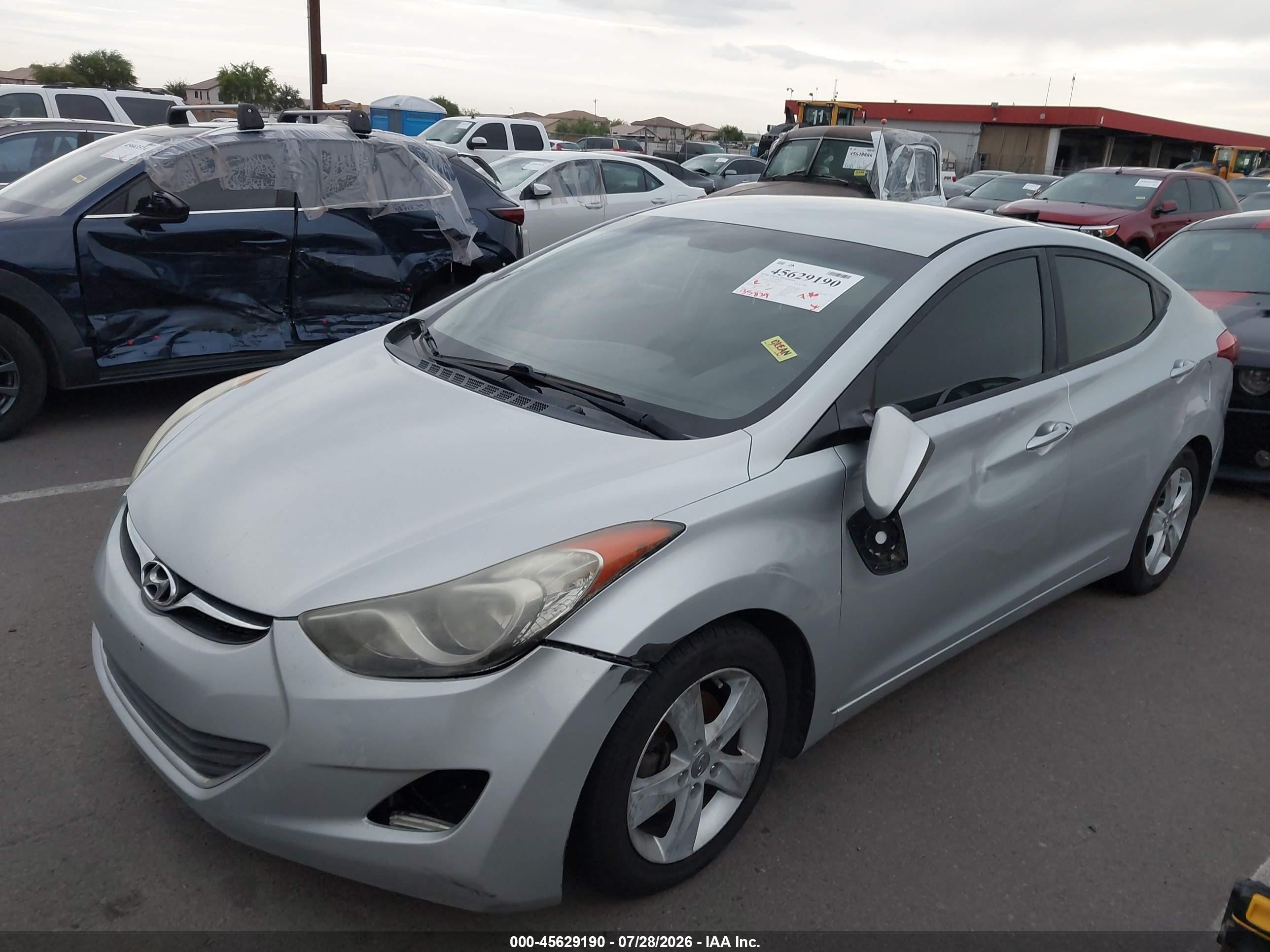 2013 Hyundai Elantra Gls Silver vin: 5NPDH4AE2DH439270