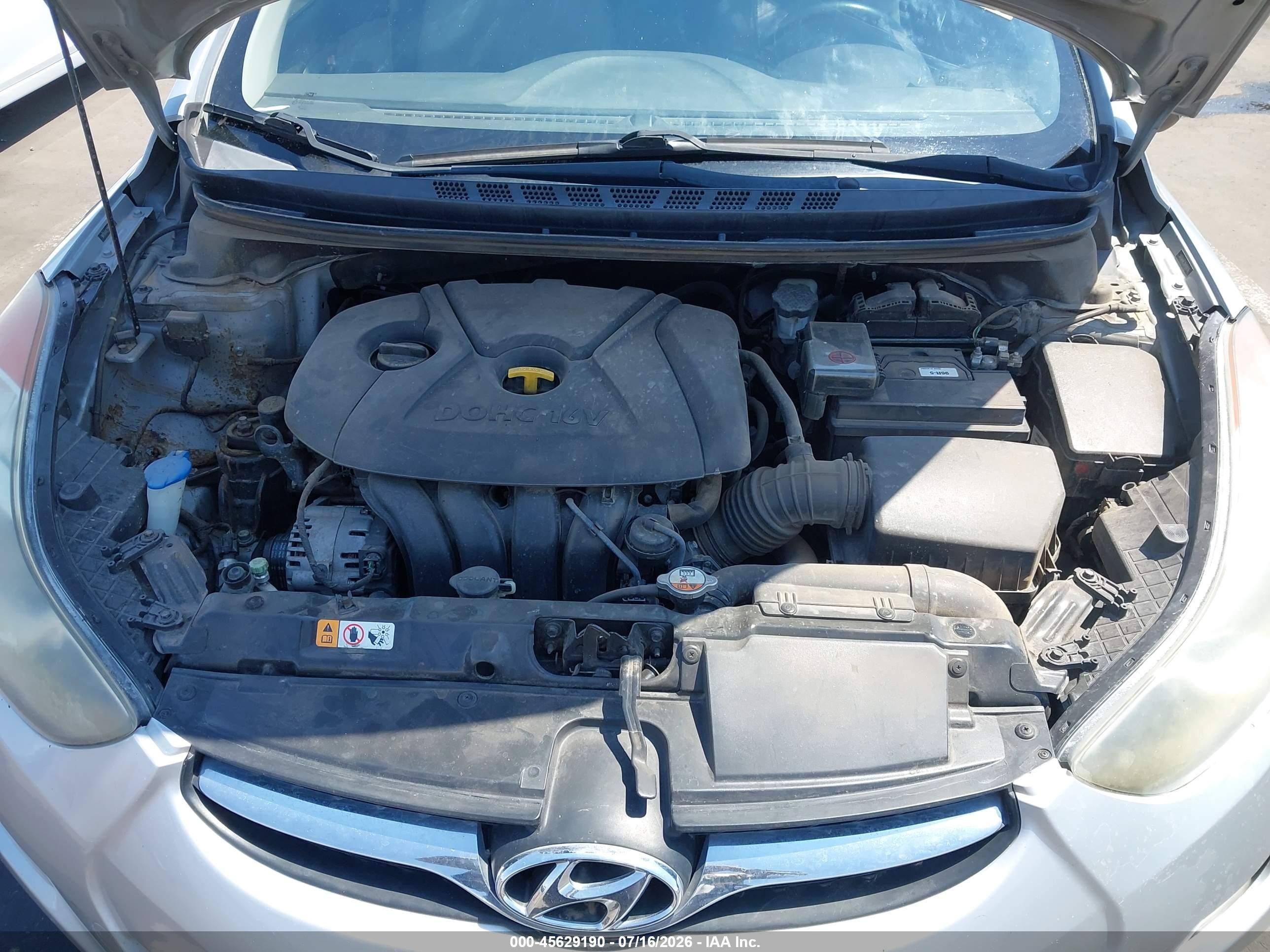 2013 Hyundai Elantra Gls Silver vin: 5NPDH4AE2DH439270
