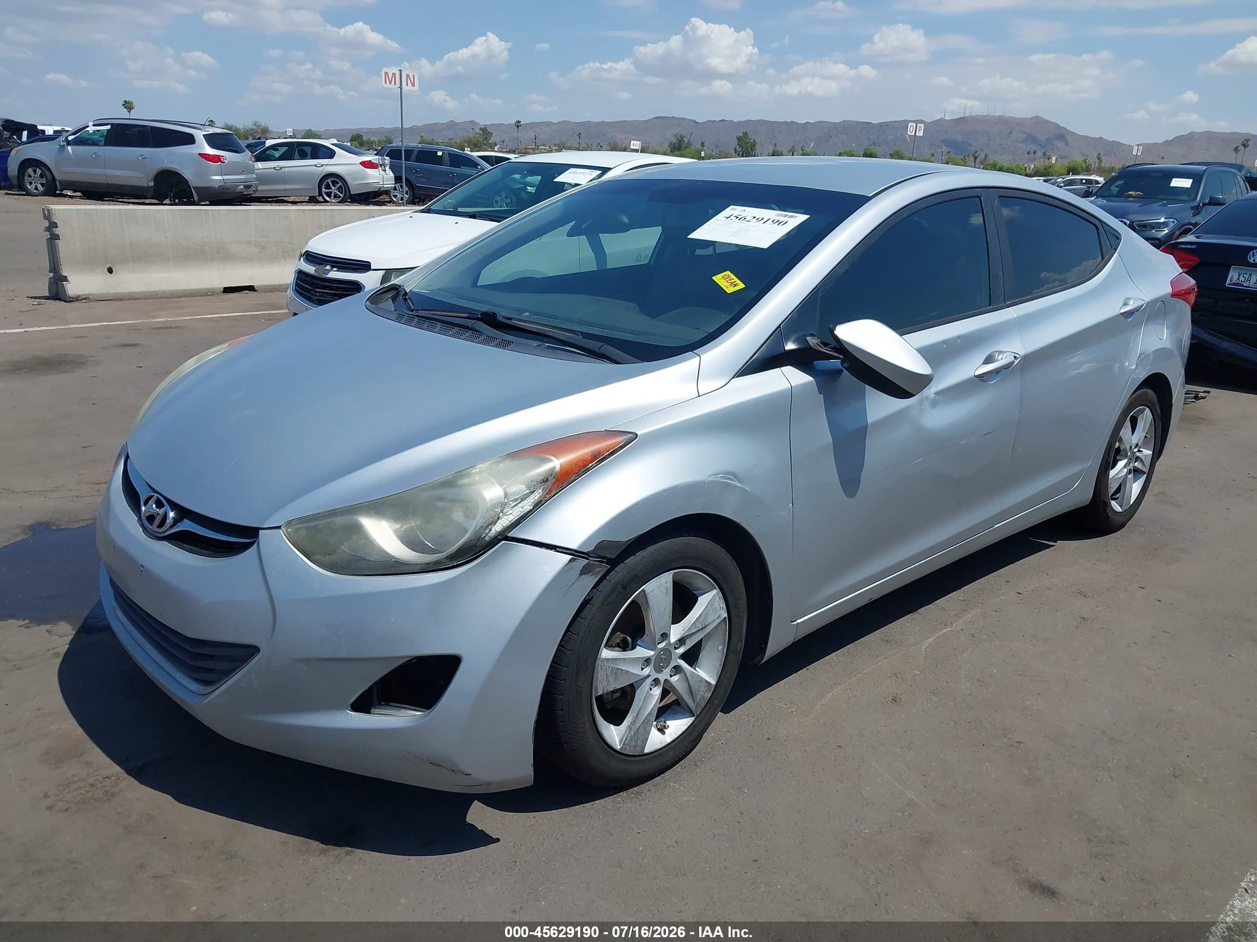2013 Hyundai Elantra Gls Silver vin: 5NPDH4AE2DH439270