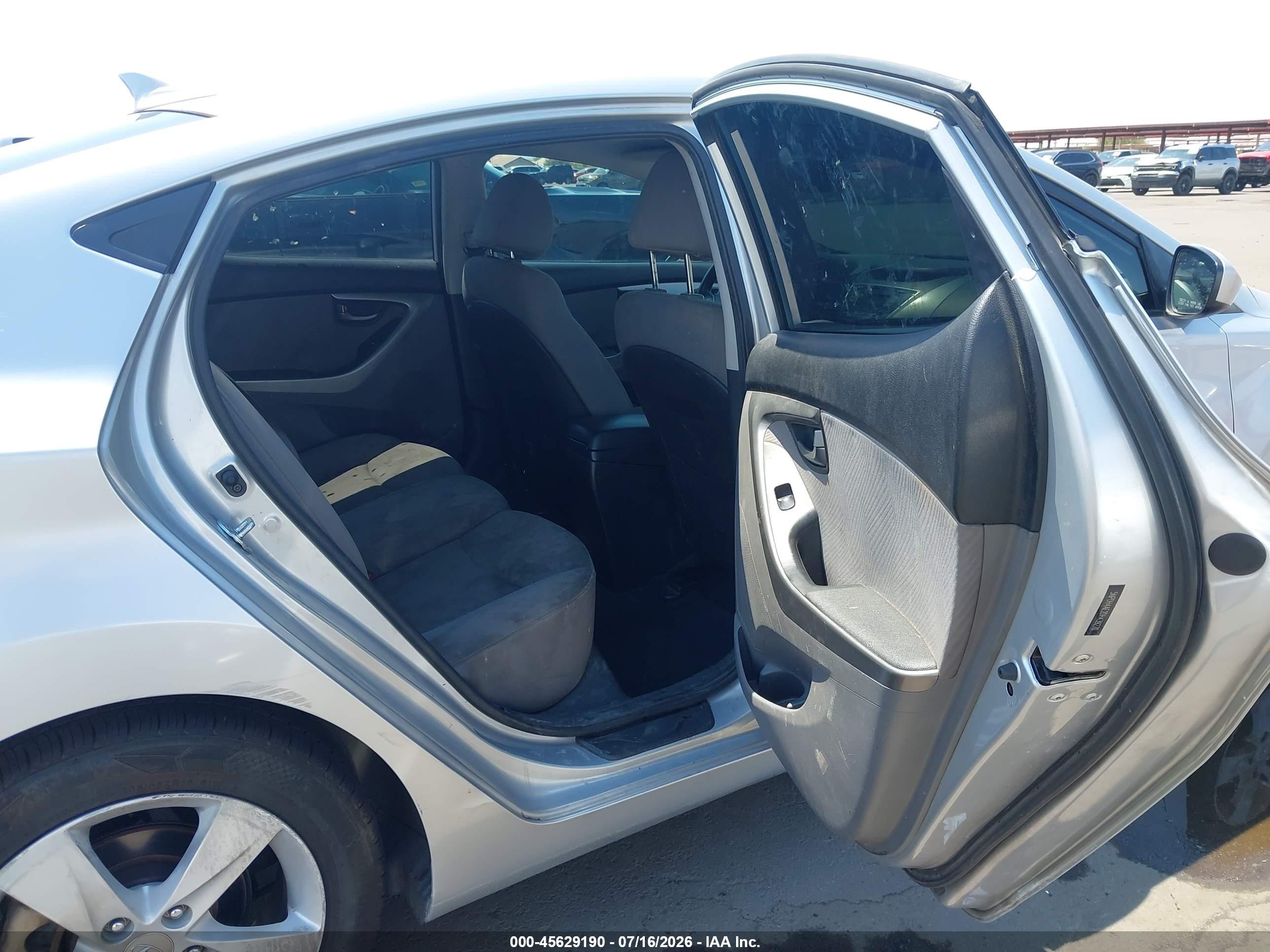 2013 Hyundai Elantra Gls Silver vin: 5NPDH4AE2DH439270
