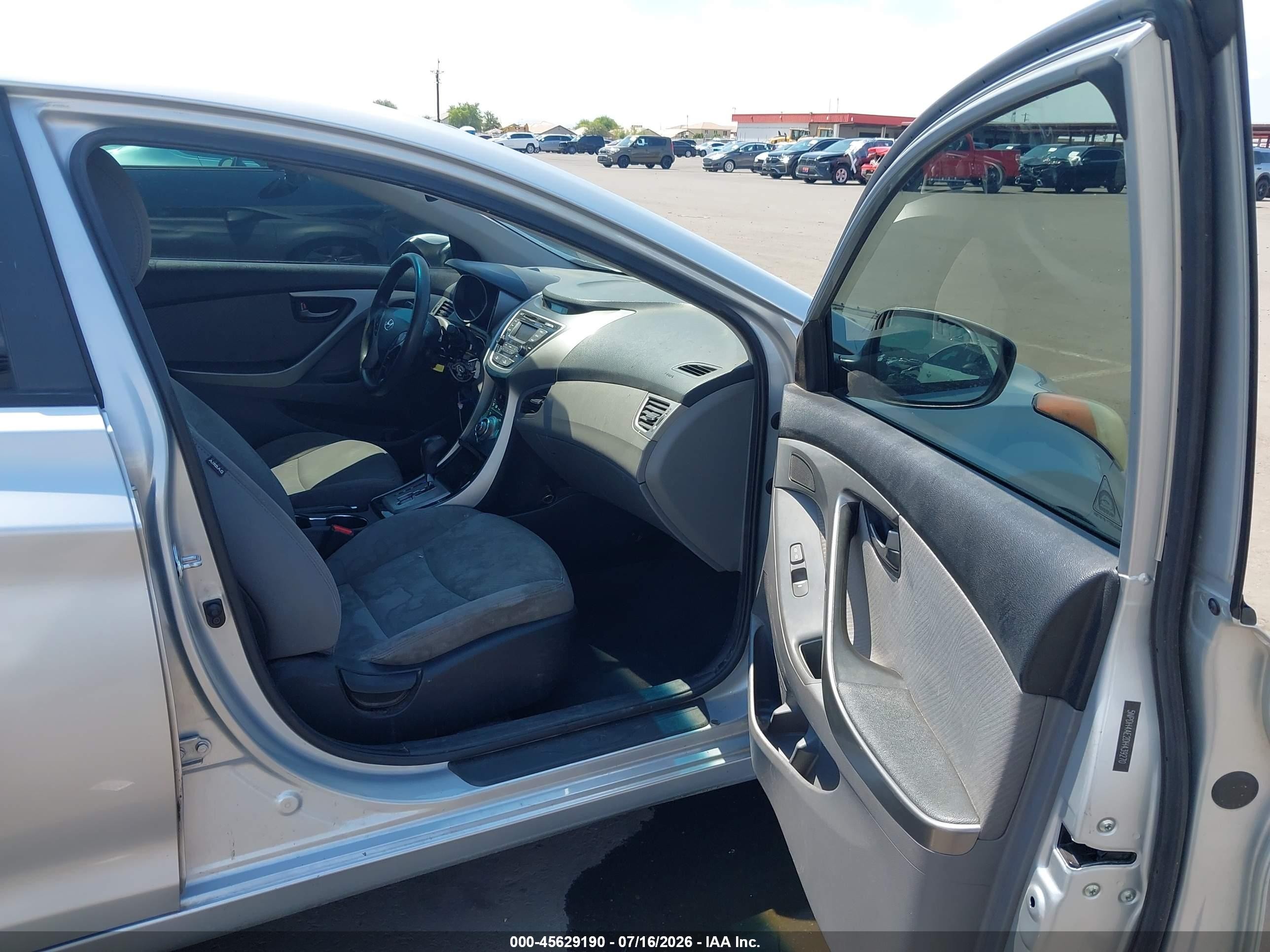2013 Hyundai Elantra Gls Silver vin: 5NPDH4AE2DH439270