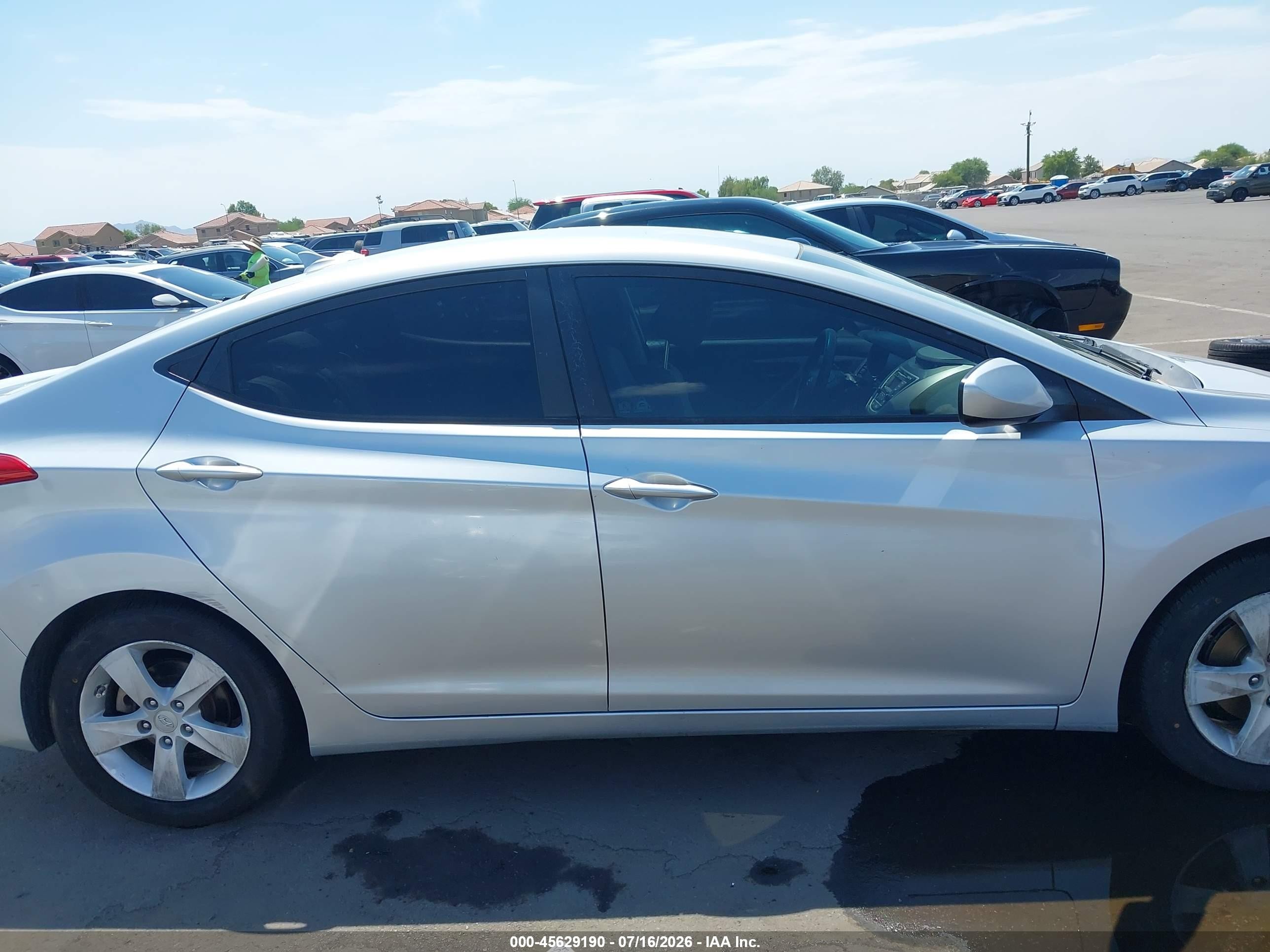2013 Hyundai Elantra Gls Silver vin: 5NPDH4AE2DH439270