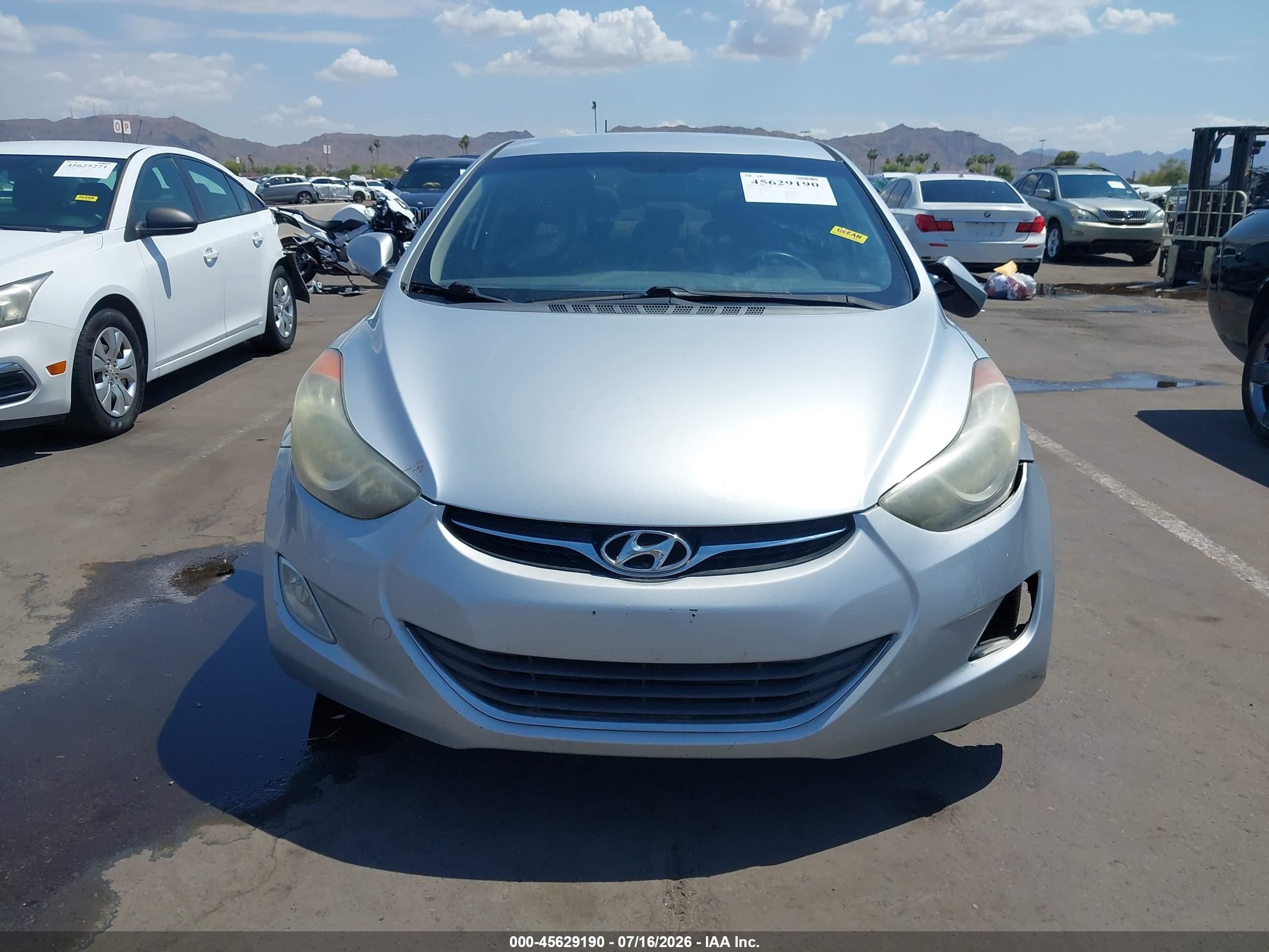 2013 Hyundai Elantra Gls Silver vin: 5NPDH4AE2DH439270
