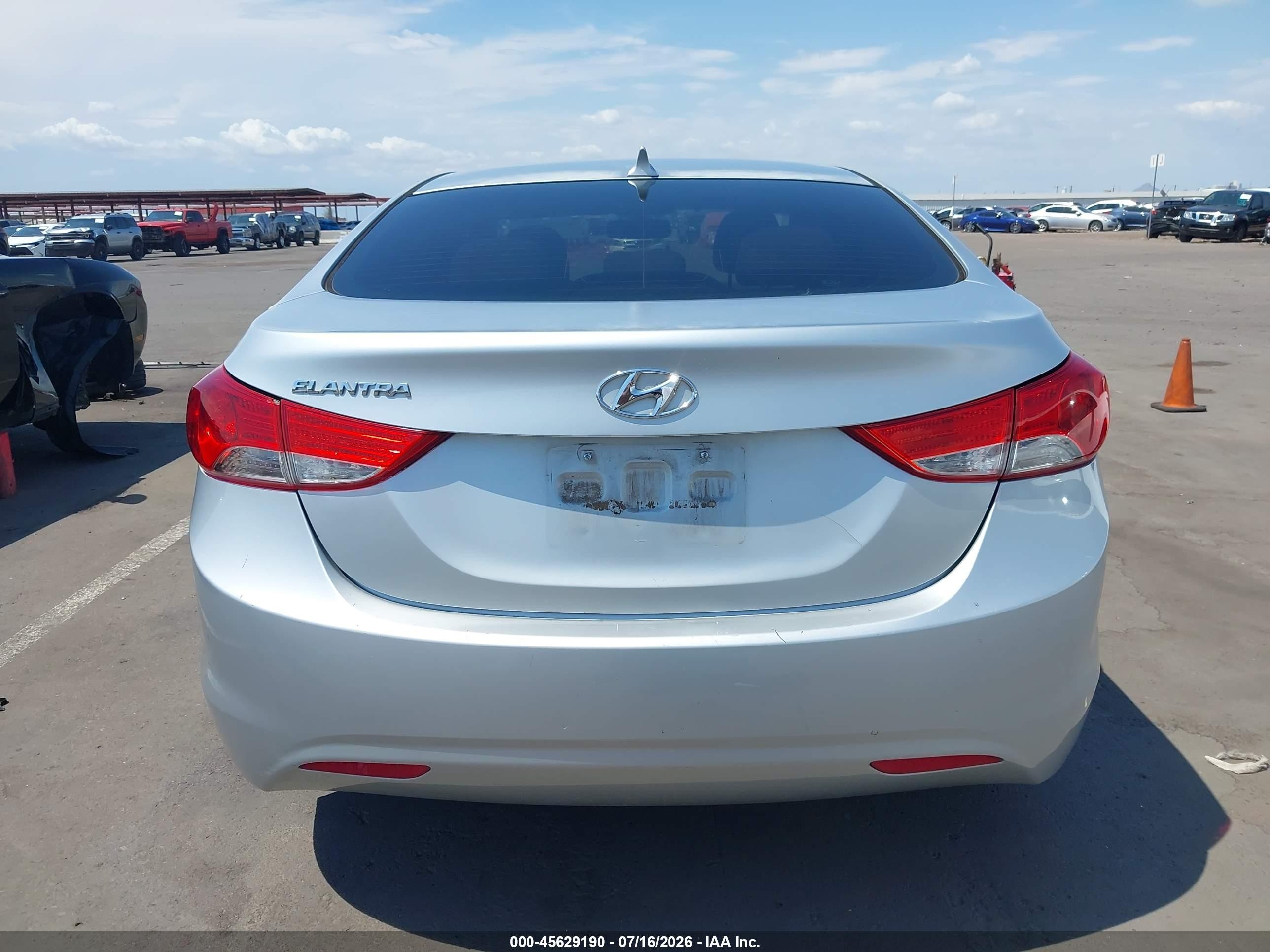 2013 Hyundai Elantra Gls Silver vin: 5NPDH4AE2DH439270