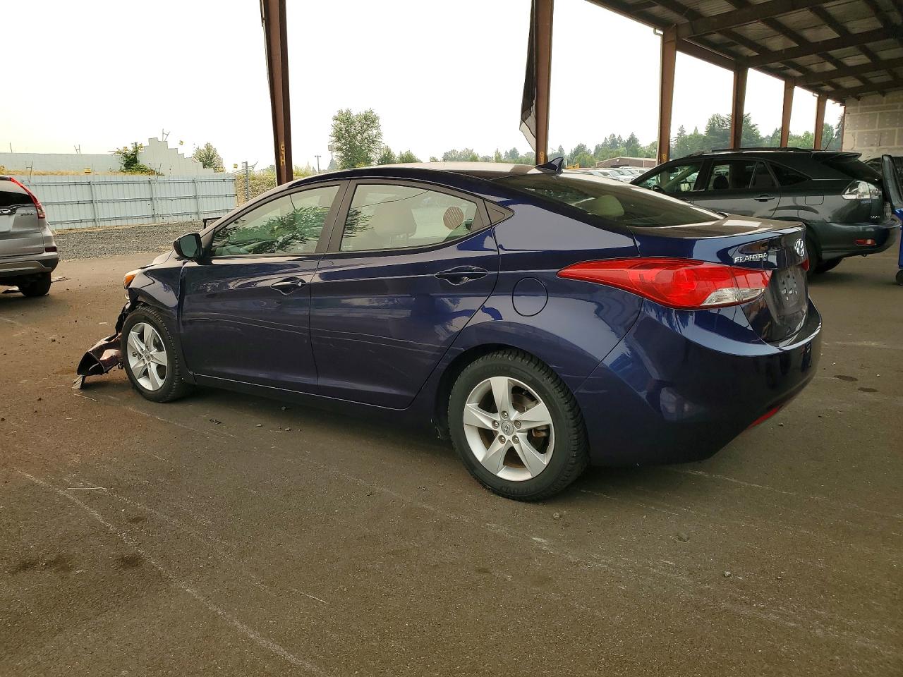 2013 Hyundai Elantra Gls Синий vin: 5NPDH4AE2DH440709