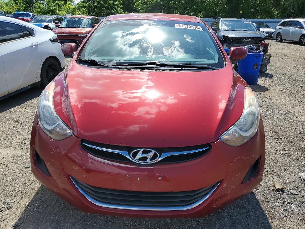 2013 Hyundai Elantra Gls Красный vin: 5NPDH4AE2DH440970