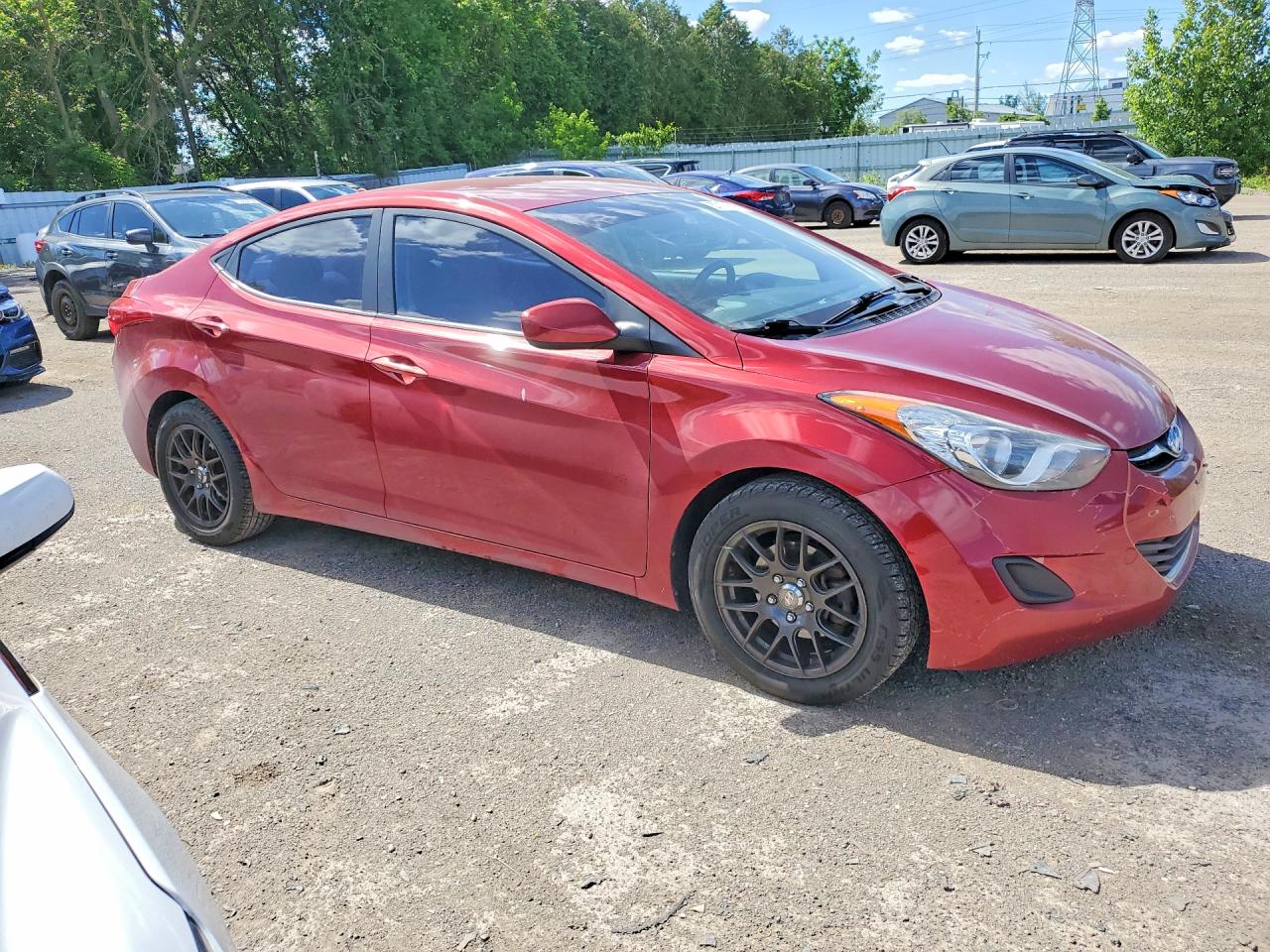 2013 Hyundai Elantra Gls Красный vin: 5NPDH4AE2DH440970