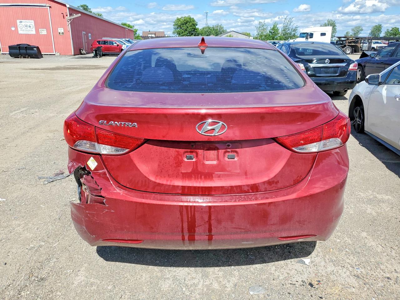 2013 Hyundai Elantra Gls Красный vin: 5NPDH4AE2DH440970