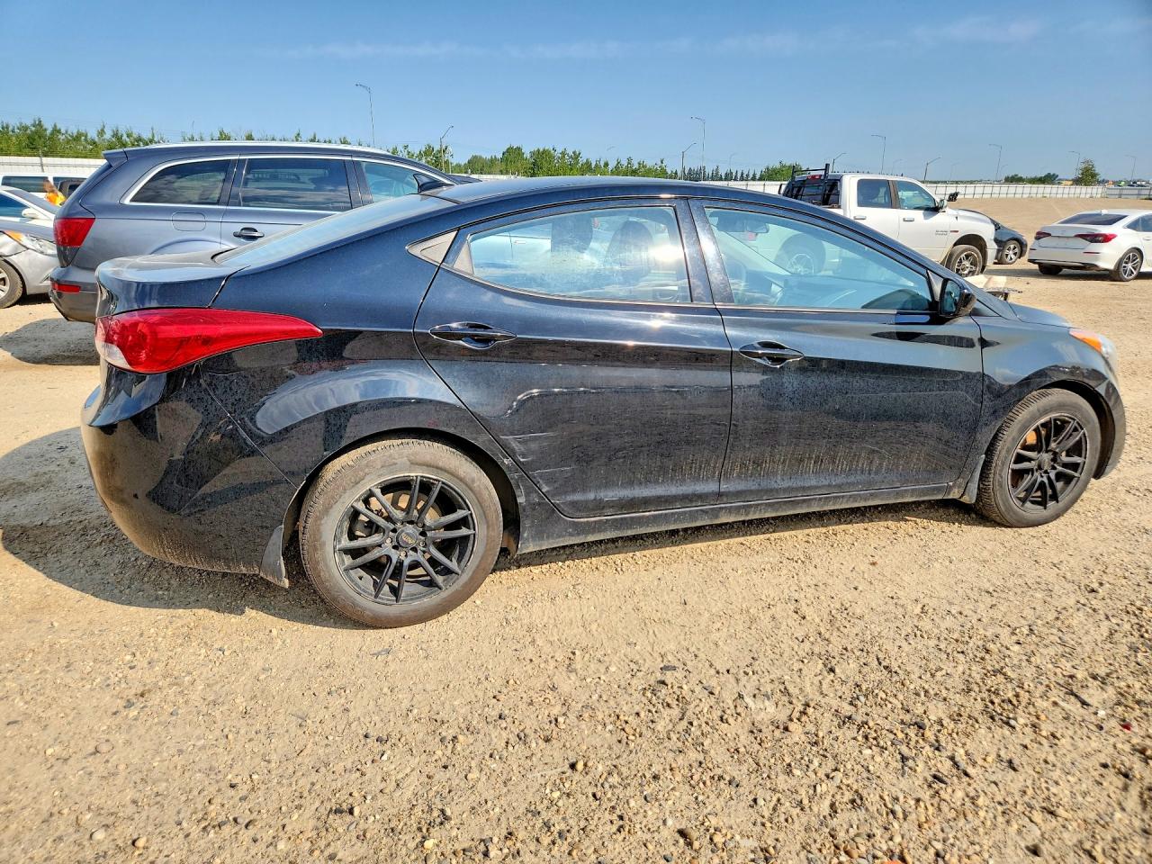 2013 Hyundai Elantra Gls Black vin: 5NPDH4AE2DH443951