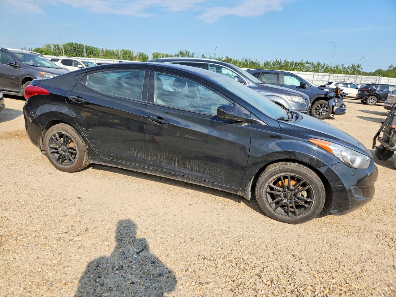 2013 Hyundai Elantra Gls Black vin: 5NPDH4AE2DH443951