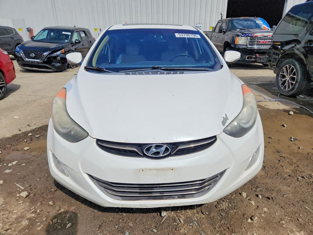 2013 Hyundai Elantra Limited White vin: 5NPDH4AE2DH445215