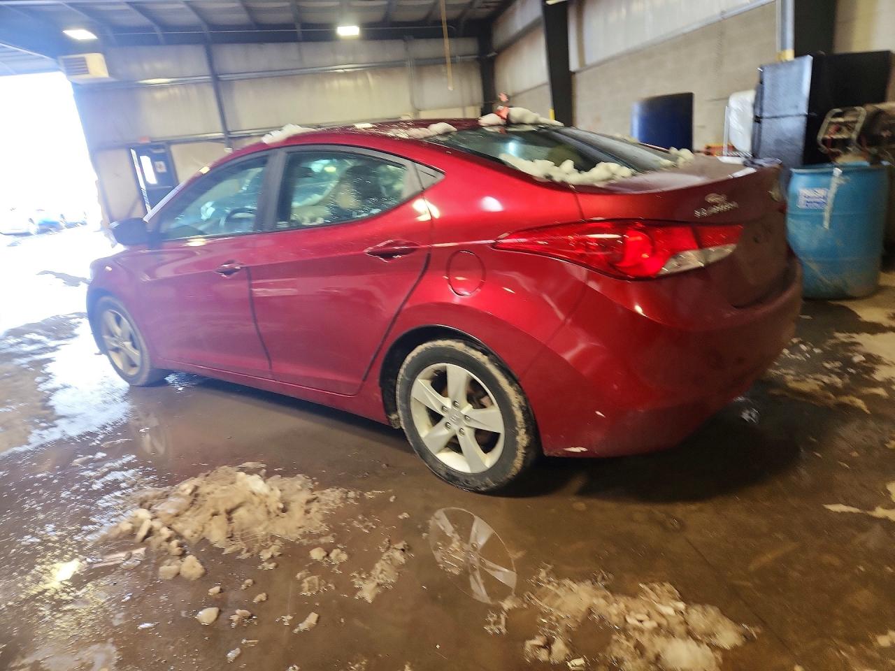 2013 Hyundai Elantra Gls Red vin: 5NPDH4AE2DH448342