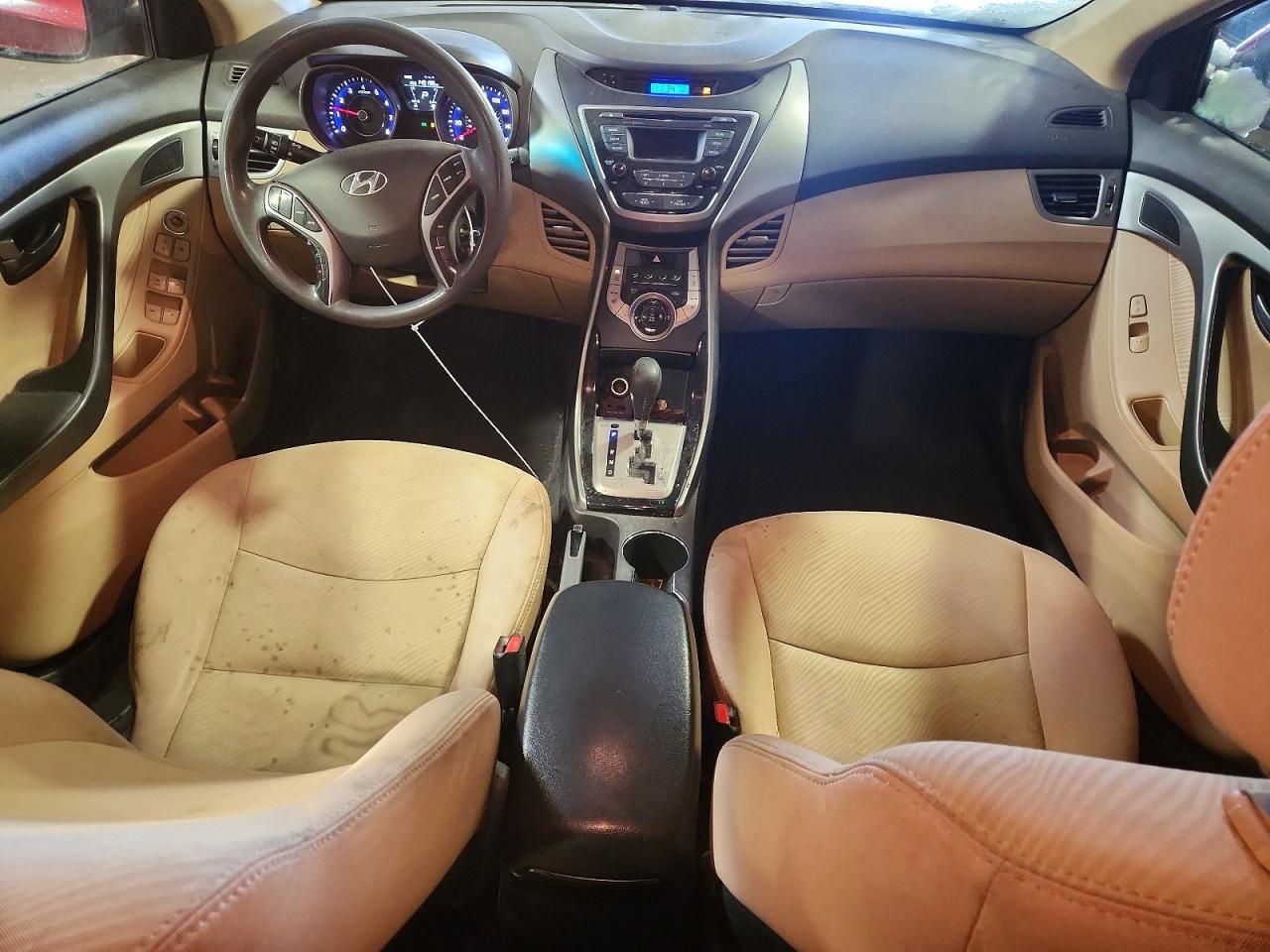 2013 Hyundai Elantra Gls Red vin: 5NPDH4AE2DH448342