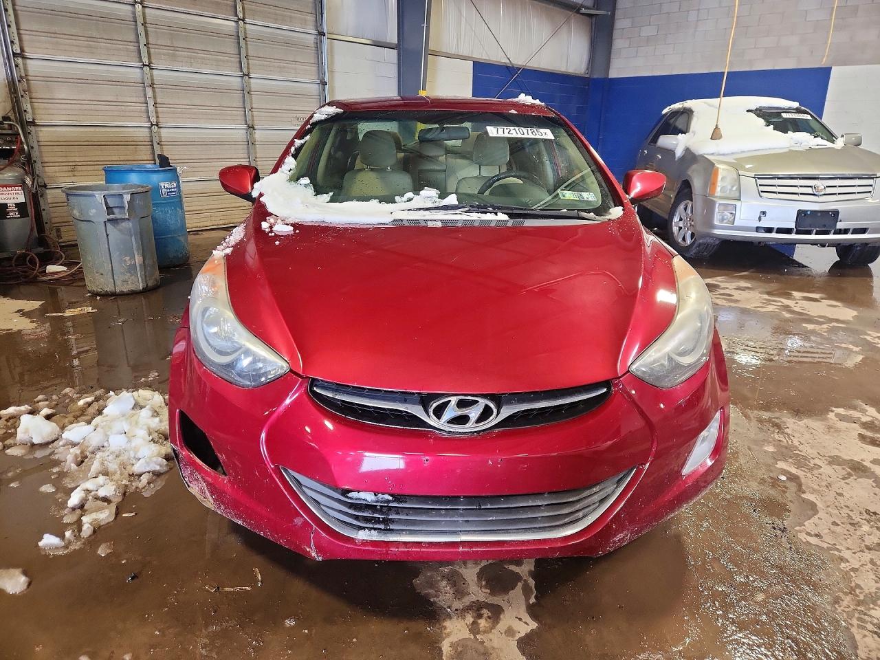 2013 Hyundai Elantra Gls Red vin: 5NPDH4AE2DH448342