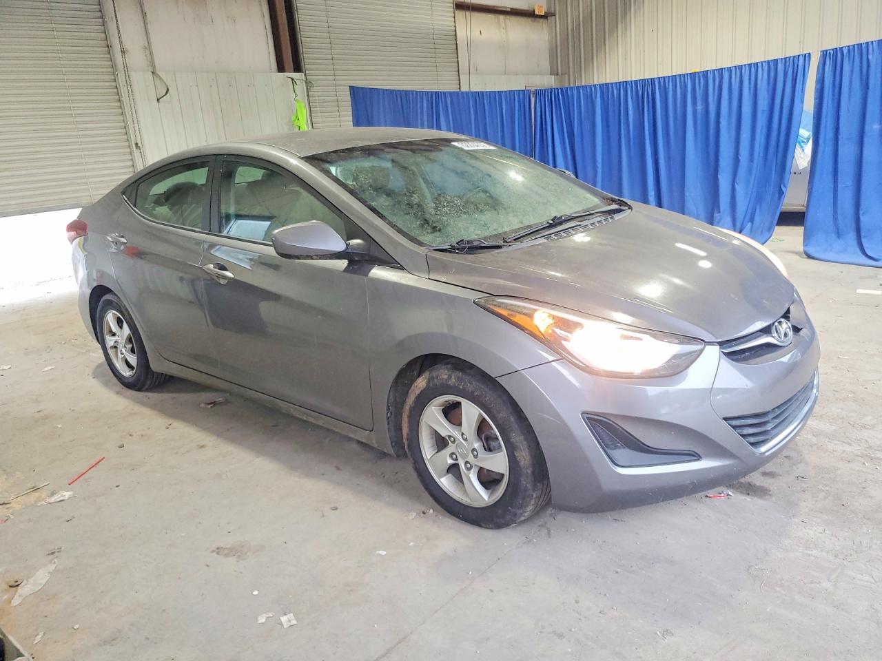 2014 Hyundai Elantra Se Gray vin: 5NPDH4AE2EH461240