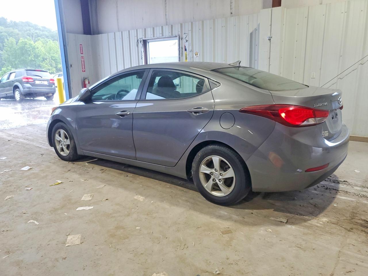 2014 Hyundai Elantra Se Gray vin: 5NPDH4AE2EH461240