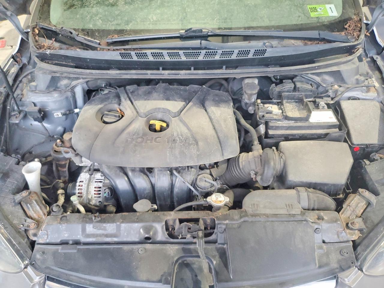 2014 Hyundai Elantra Se Gray vin: 5NPDH4AE2EH461240