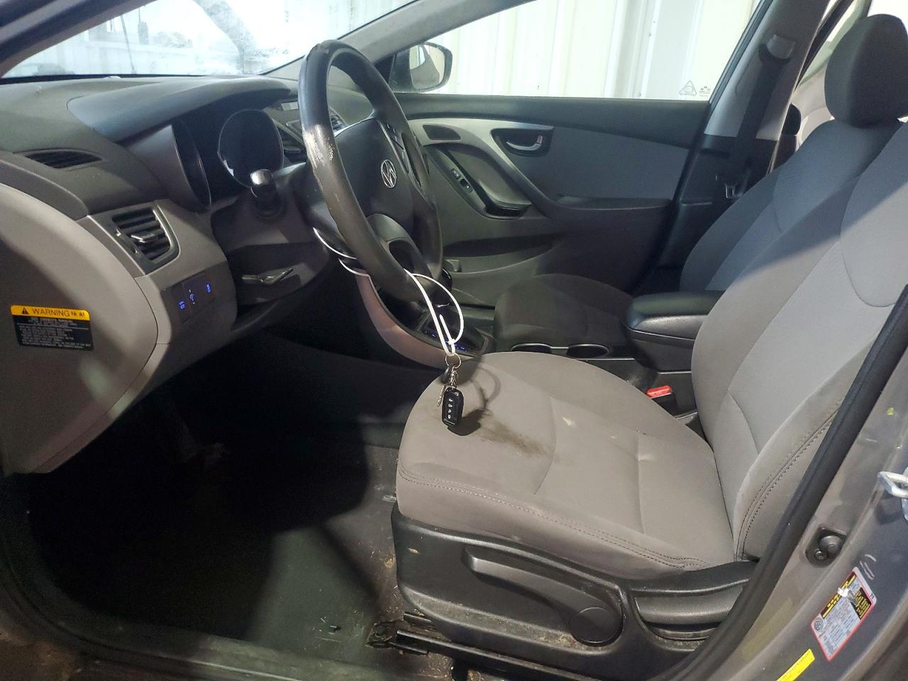 2014 Hyundai Elantra Se Gray vin: 5NPDH4AE2EH461240