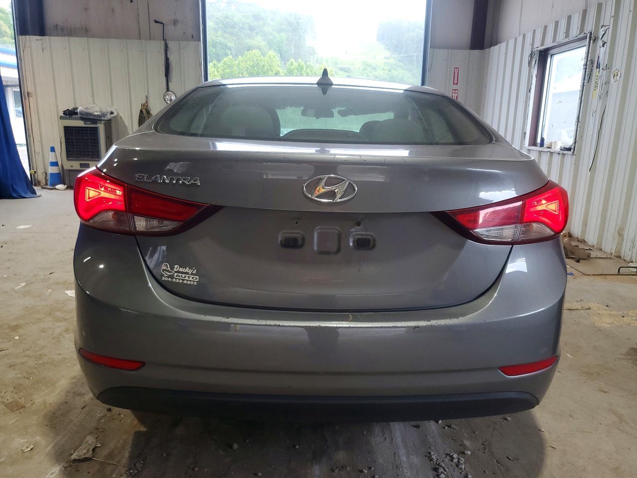 2014 Hyundai Elantra Se Gray vin: 5NPDH4AE2EH461240