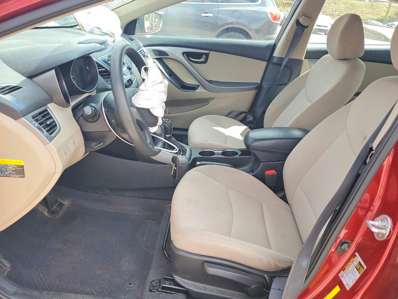 2014 Hyundai Elantra Se Burgundy vin: 5NPDH4AE2EH469743