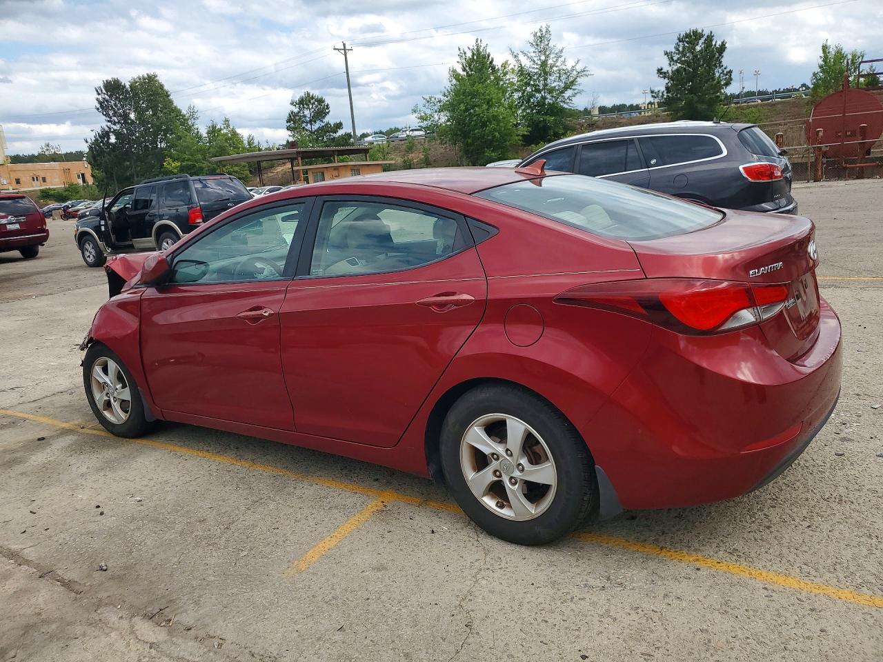 2014 Hyundai Elantra Se Burgundy vin: 5NPDH4AE2EH469743