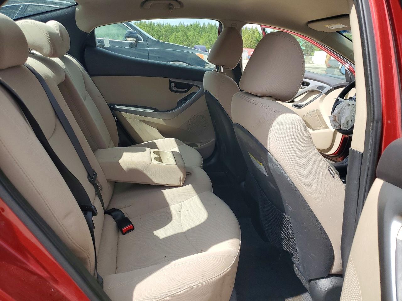 2014 Hyundai Elantra Se Burgundy vin: 5NPDH4AE2EH469743