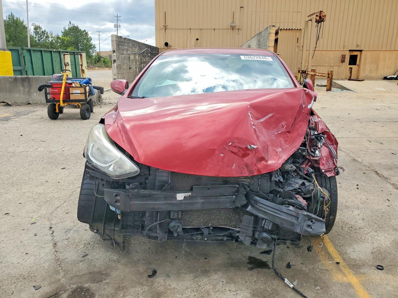 2014 Hyundai Elantra Se Burgundy vin: 5NPDH4AE2EH469743