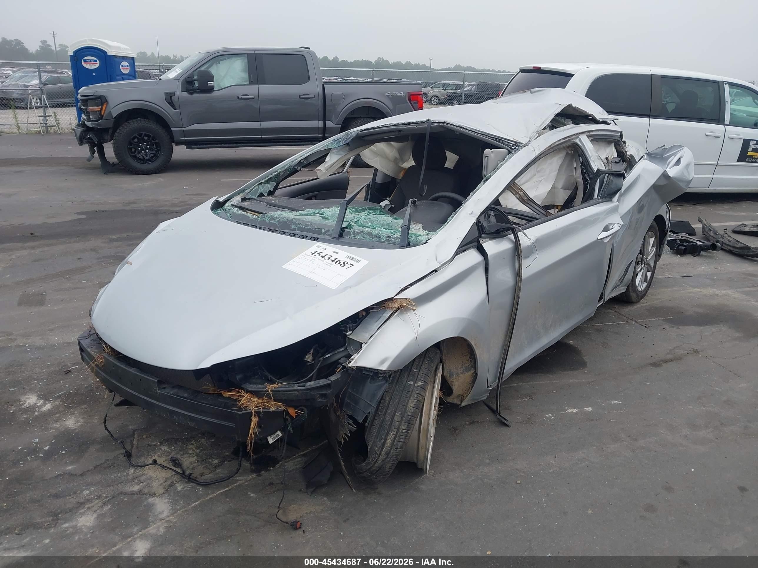 2014 Hyundai Elantra Se Silver vin: 5NPDH4AE2EH470813