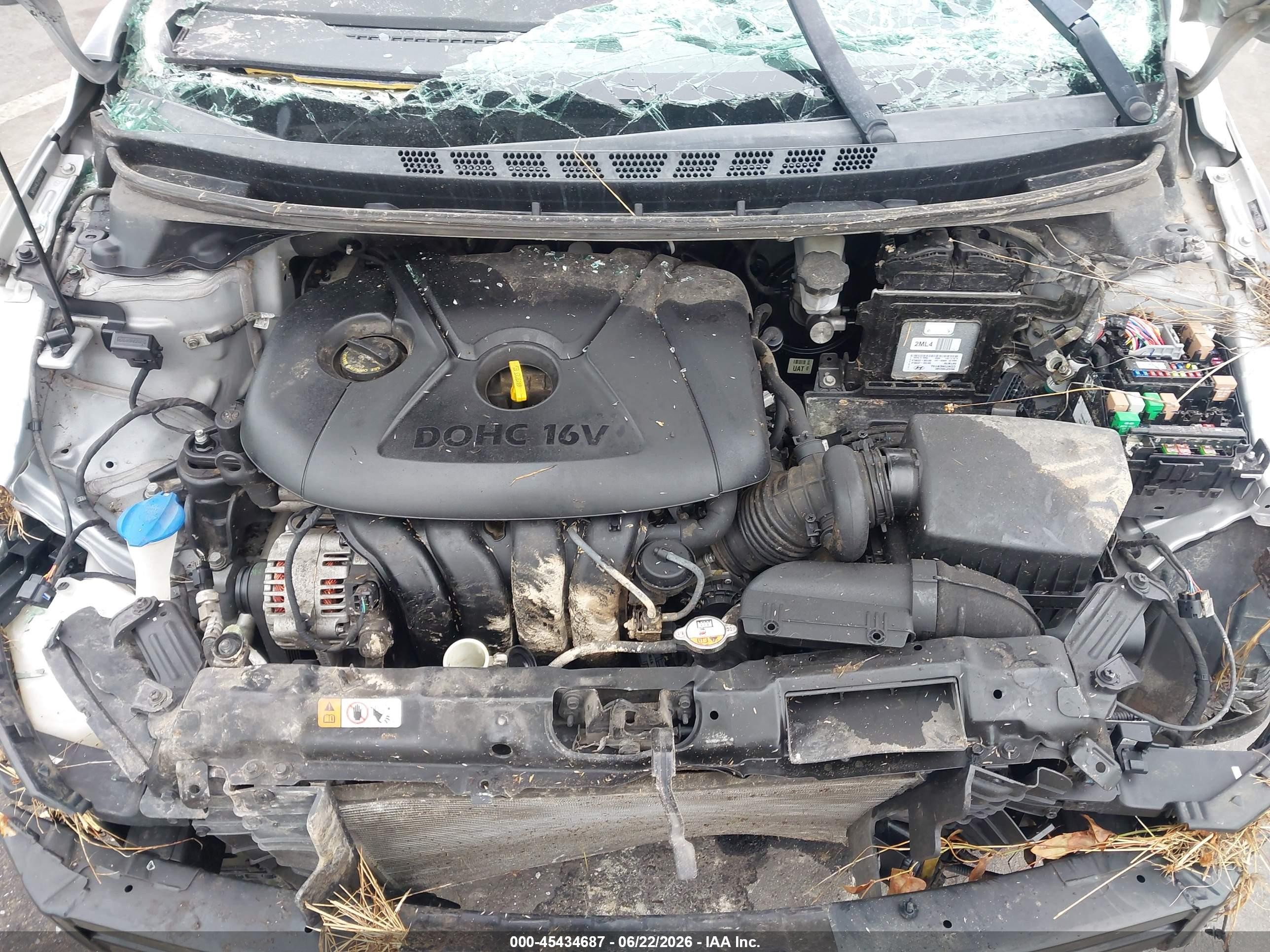 2014 Hyundai Elantra Se Silver vin: 5NPDH4AE2EH470813