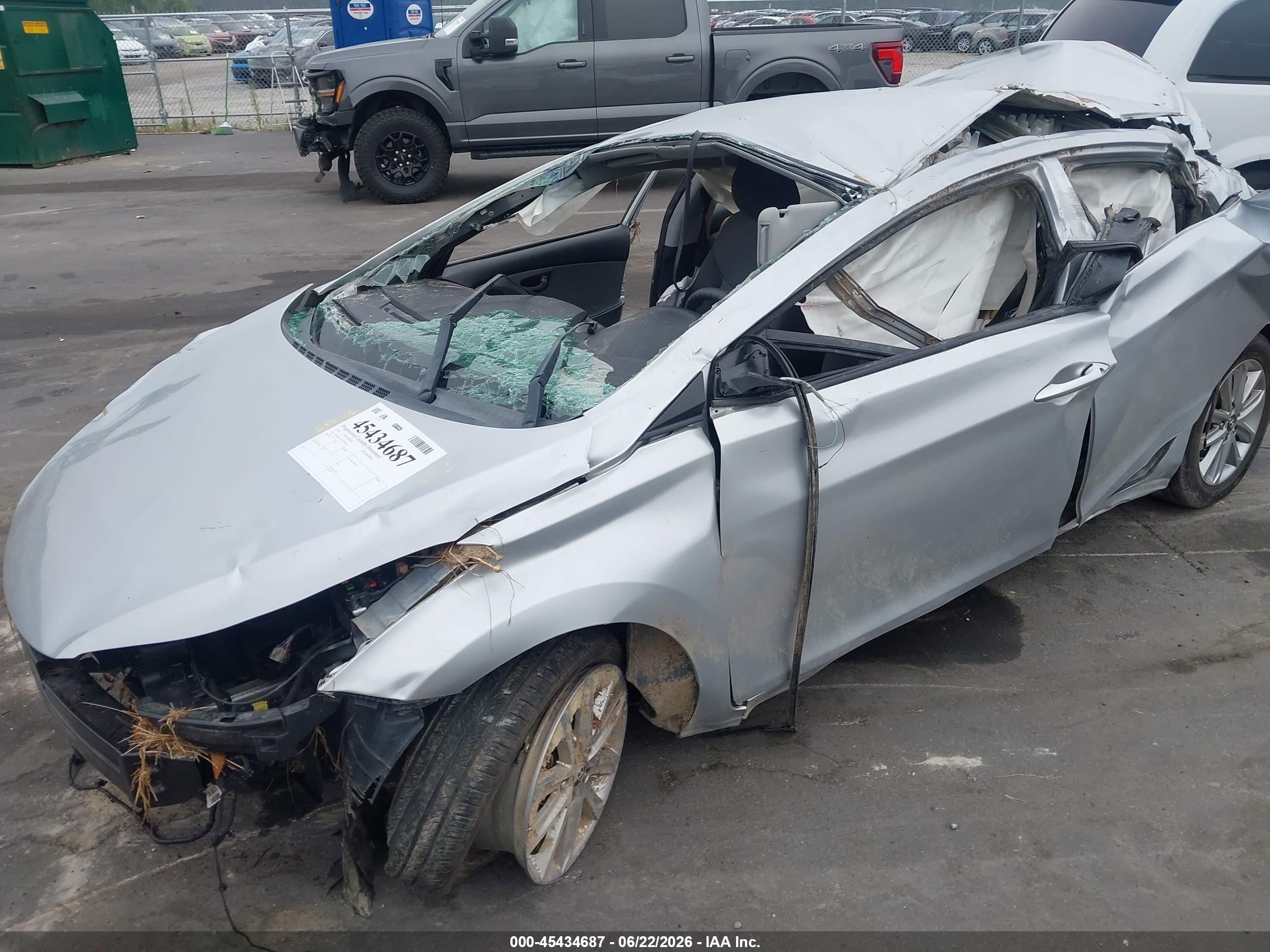2014 Hyundai Elantra Se Silver vin: 5NPDH4AE2EH470813