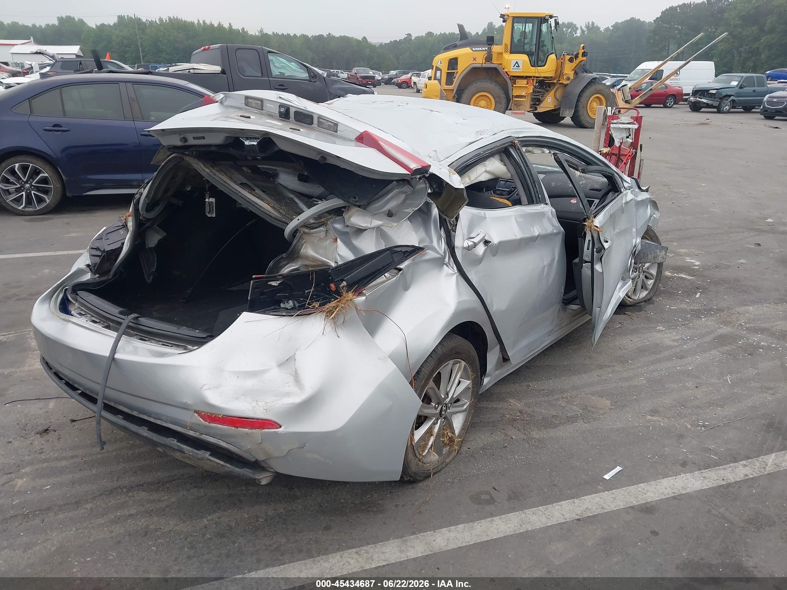 2014 Hyundai Elantra Se Silver vin: 5NPDH4AE2EH470813