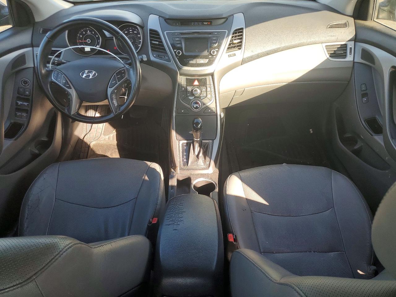 2014 Hyundai Elantra Limited Gray vin: 5NPDH4AE2EH477390