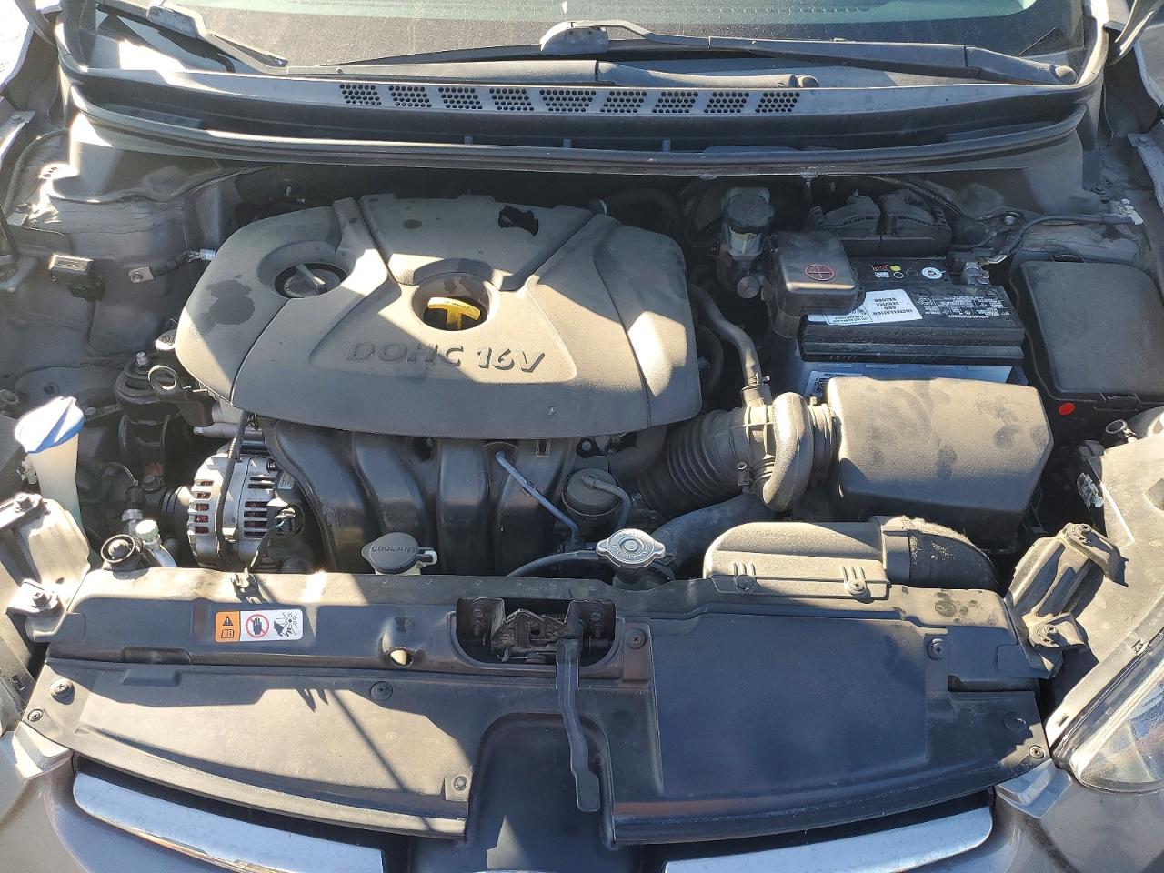 2014 Hyundai Elantra Limited Gray vin: 5NPDH4AE2EH477390