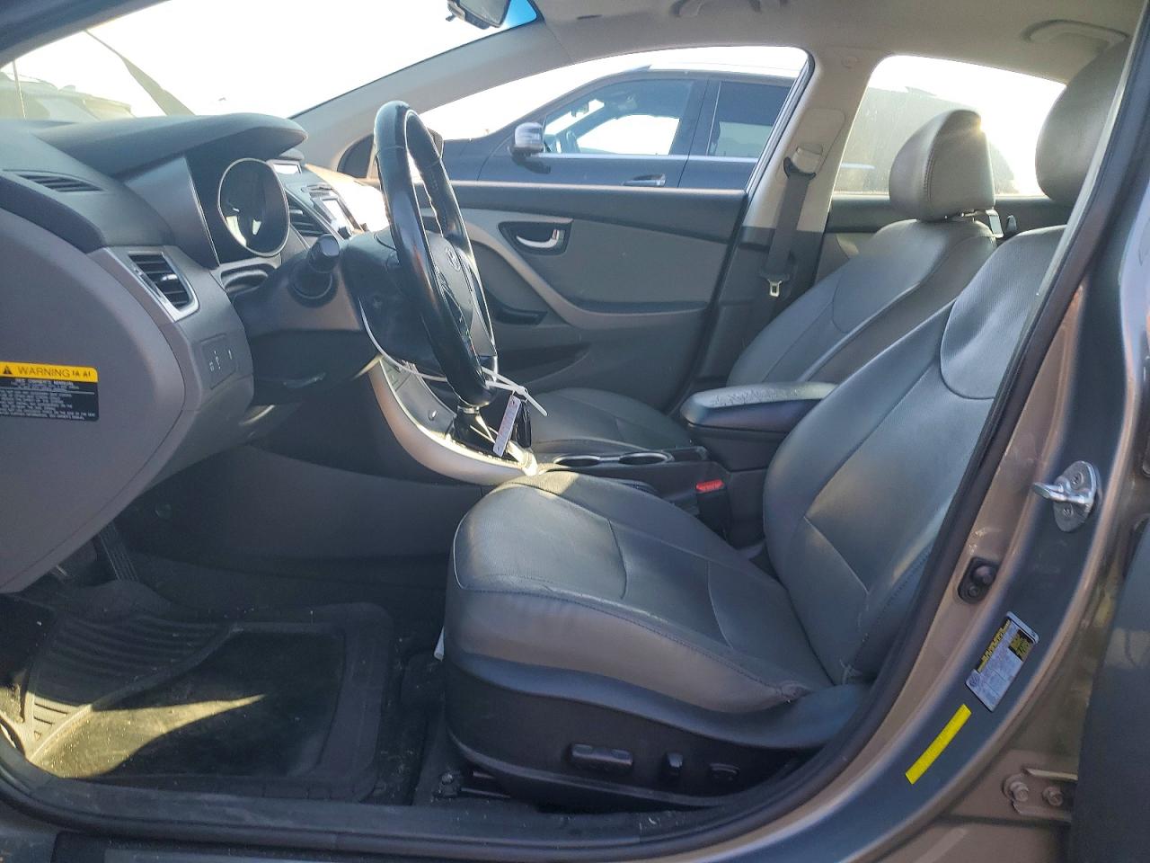 2014 Hyundai Elantra Limited Gray vin: 5NPDH4AE2EH477390