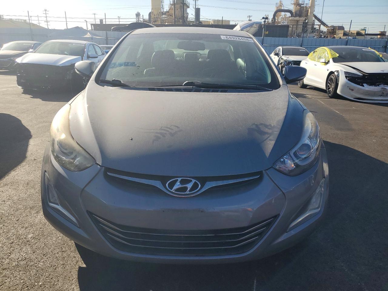 2014 Hyundai Elantra Limited Gray vin: 5NPDH4AE2EH477390