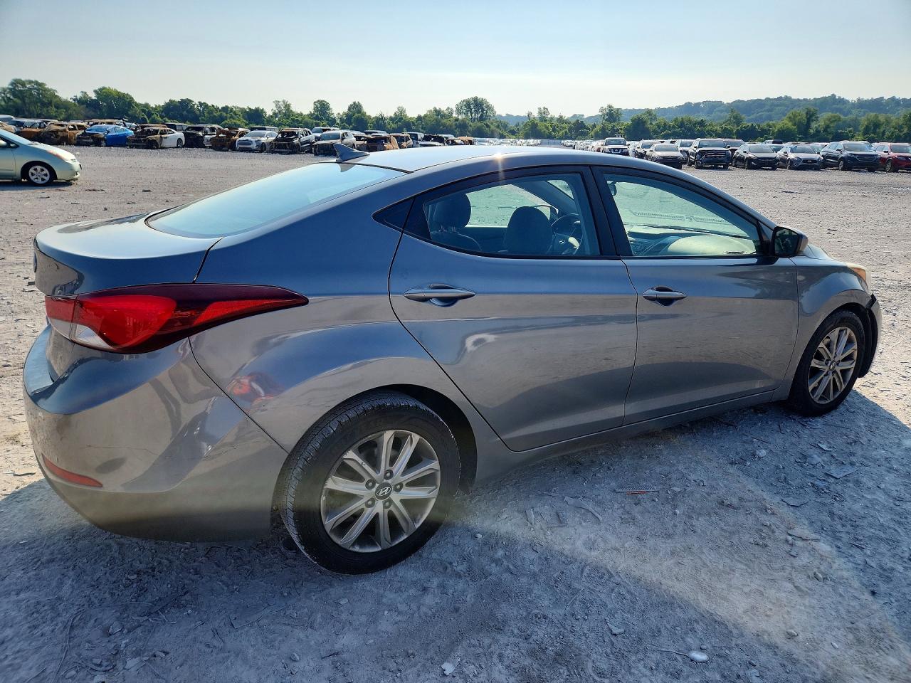 2014 Hyundai Elantra Se Gray vin: 5NPDH4AE2EH478541