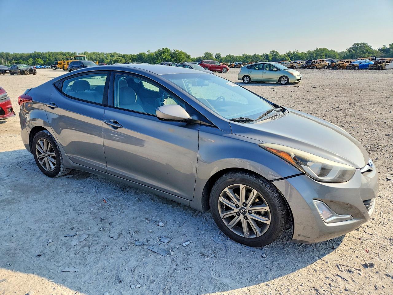 2014 Hyundai Elantra Se Gray vin: 5NPDH4AE2EH478541