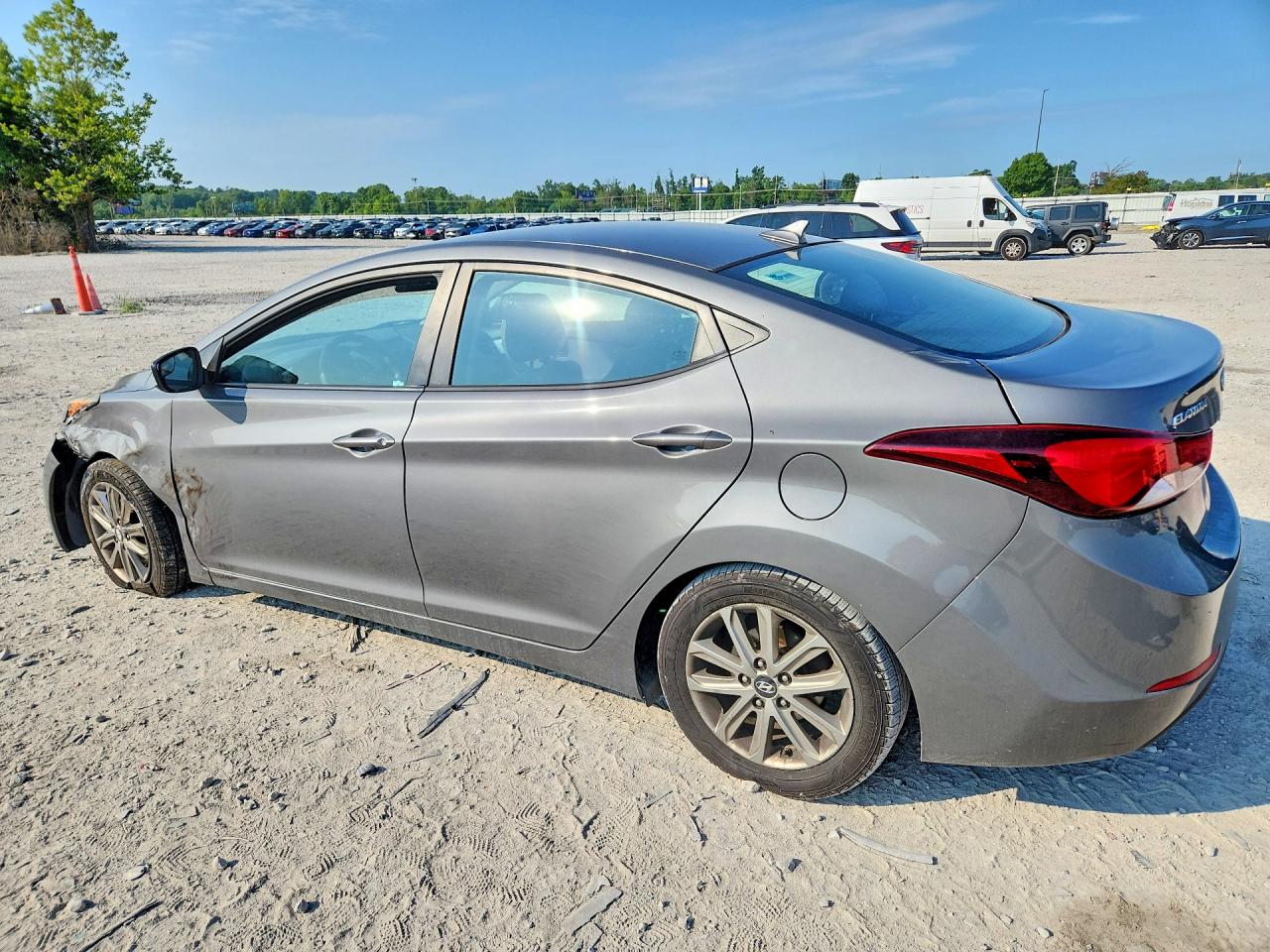 2014 Hyundai Elantra Se Gray vin: 5NPDH4AE2EH478541