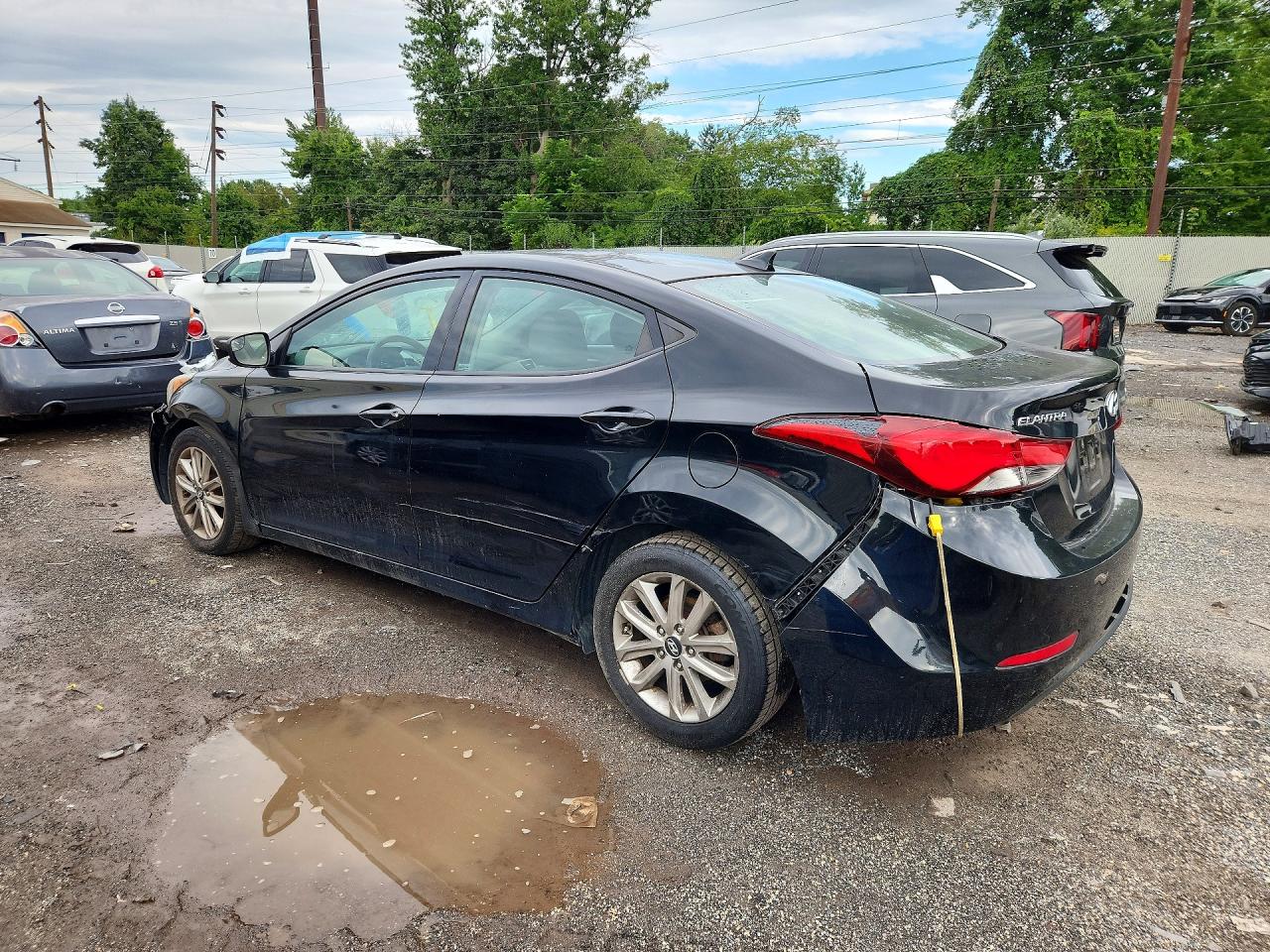 2014 Hyundai Elantra Se Black vin: 5NPDH4AE2EH481486