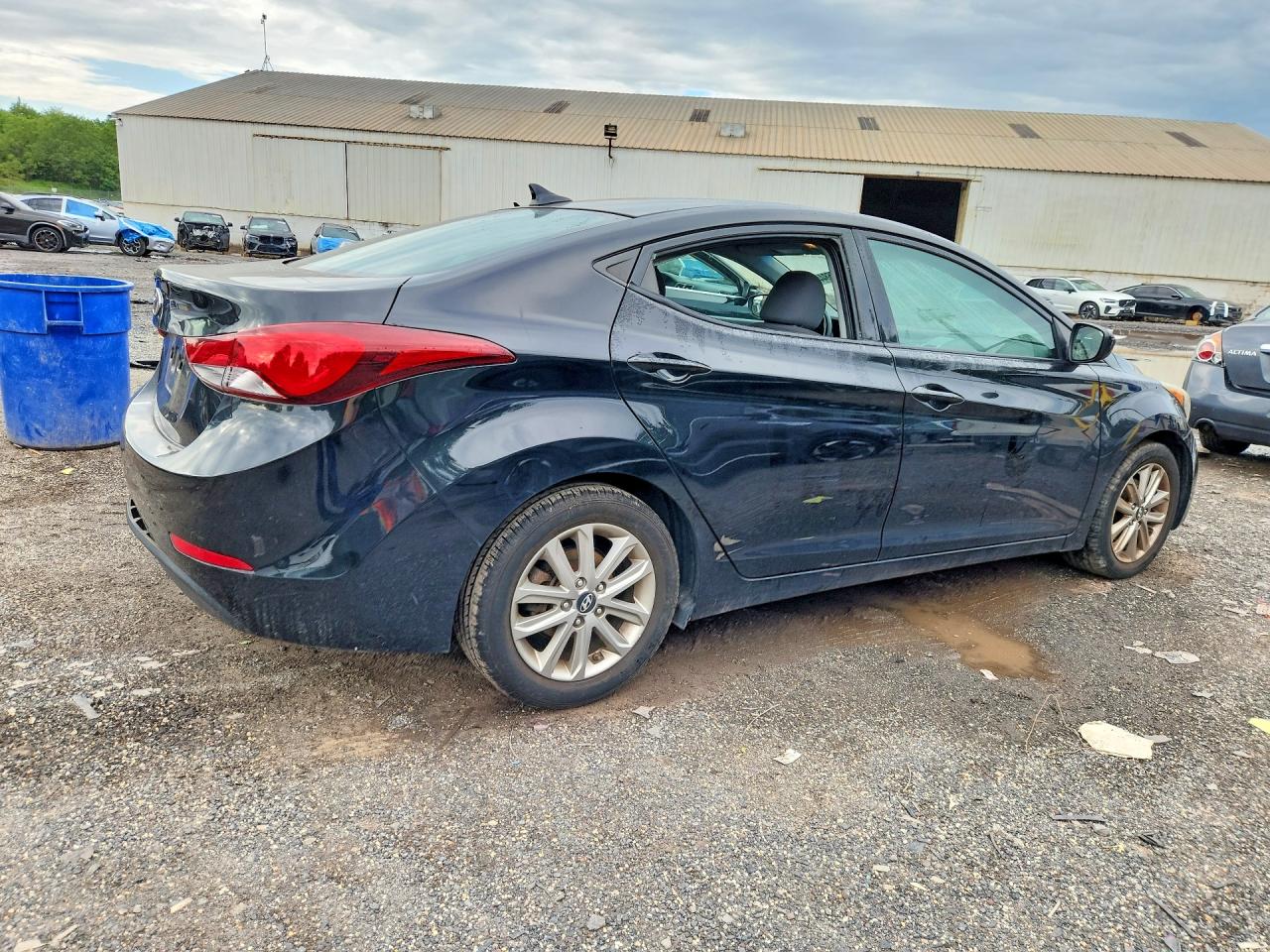 2014 Hyundai Elantra Se Black vin: 5NPDH4AE2EH481486