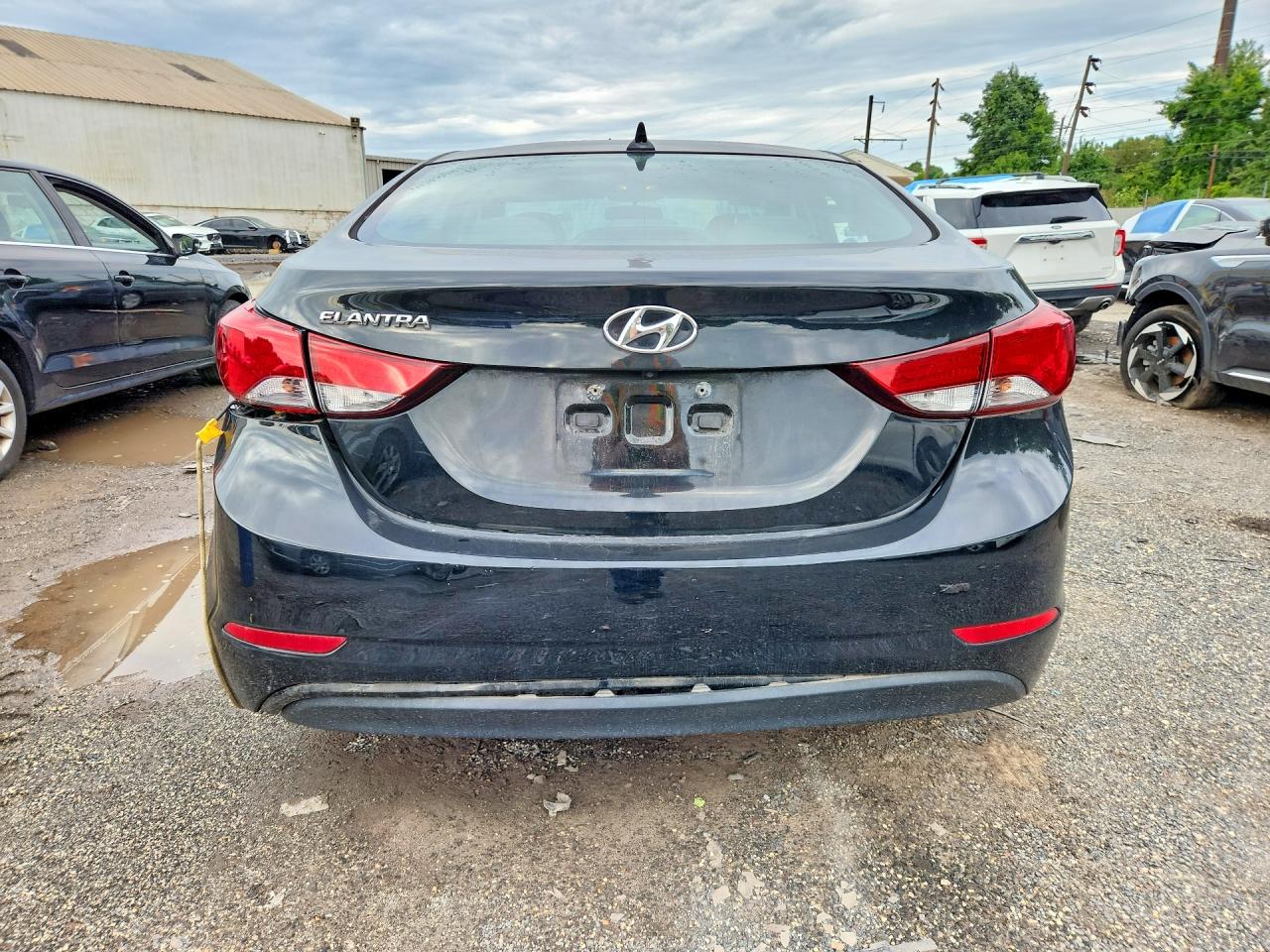 2014 Hyundai Elantra Se Black vin: 5NPDH4AE2EH481486