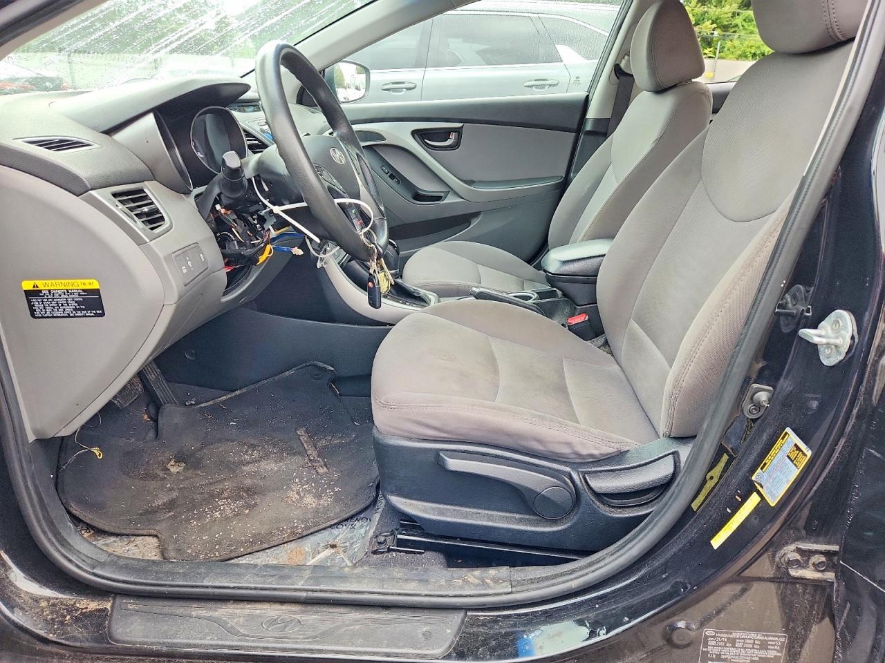2014 Hyundai Elantra Se Black vin: 5NPDH4AE2EH481486
