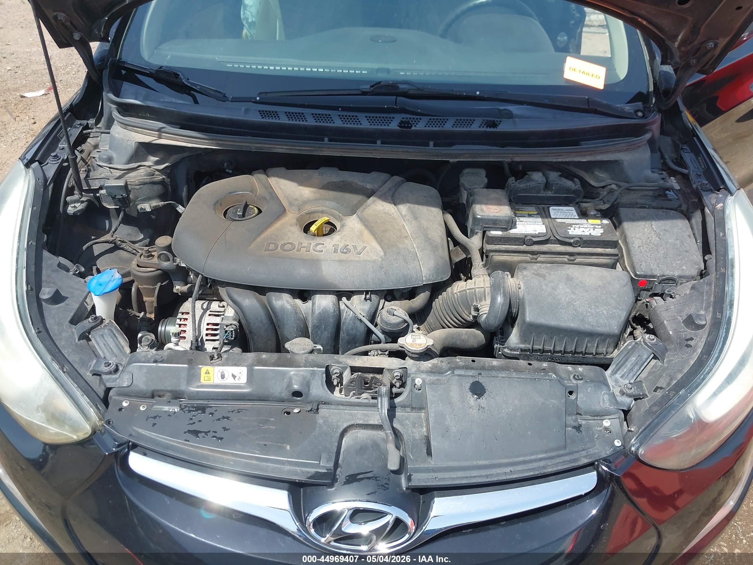 2014 Hyundai Elantra Se Черный vin: 5NPDH4AE2EH487269
