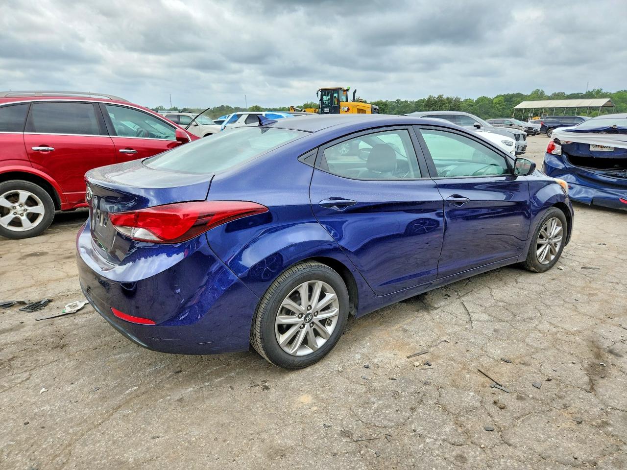 2014 Hyundai Elantra Se Blue vin: 5NPDH4AE2EH488695