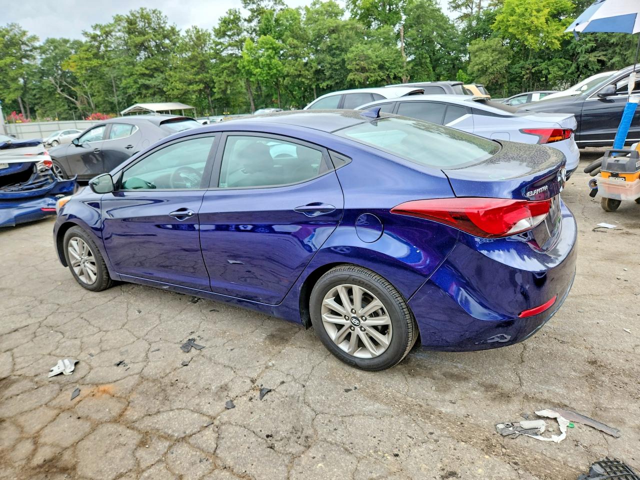 2014 Hyundai Elantra Se Blue vin: 5NPDH4AE2EH488695